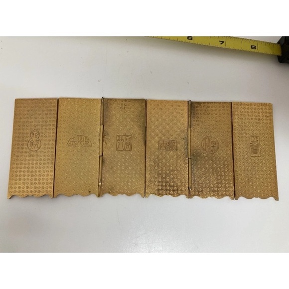 Vintage Cloisonné Asian Tabletop Screen with Beautiful Geisha Scenes Design - Picture 8 of 8